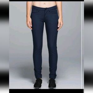 Lululemon Womens Black Mid Rise Slim Skinny Everyday Workwear Casual Pant 6